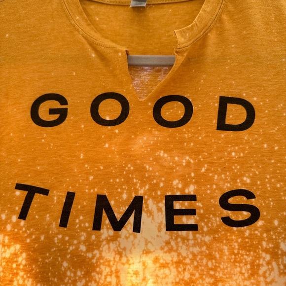 Tops - GOOD TIMES Next Level Bleached Deconstructed Tee T Shirt Short Sleeve medium
